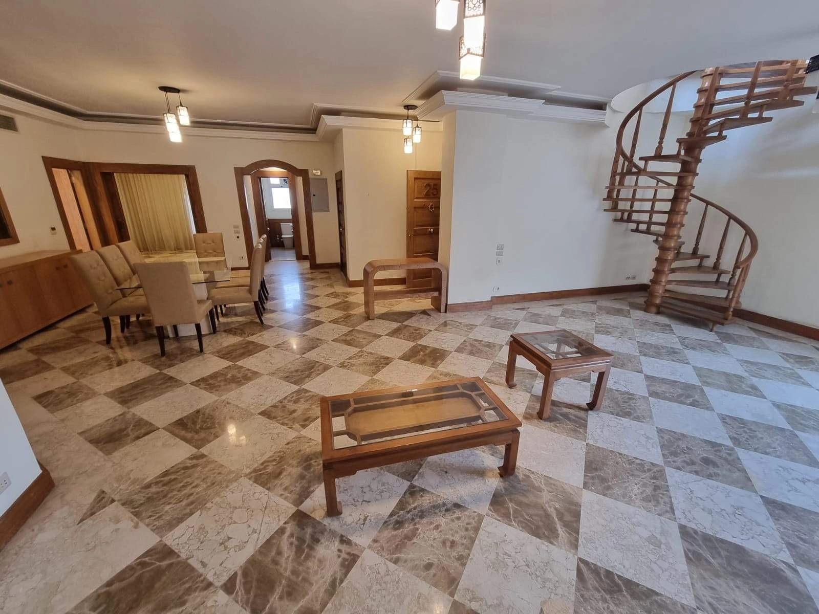 SPACIOUS MODERN FURNISHED PENTHOUSE FOR RENT IN MAADI SARAYAT CAIRO EGYPT