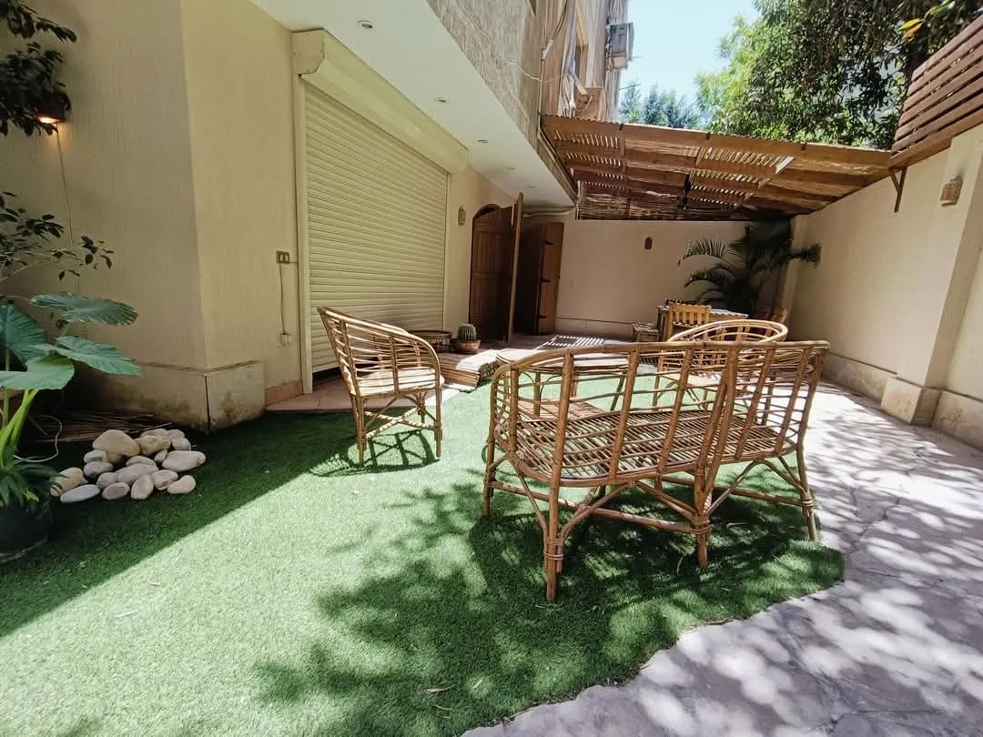 Furnished Ground Floor Duplex With Garden For Rent in Al Maadi Cairo