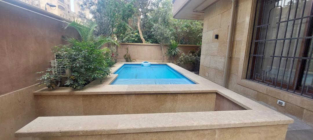 MODERN FURNISHED GROUND FLOOR WITH SWIMMING POOL FOR RENT IN MAADI SARAYAT CAIRO EGYPT