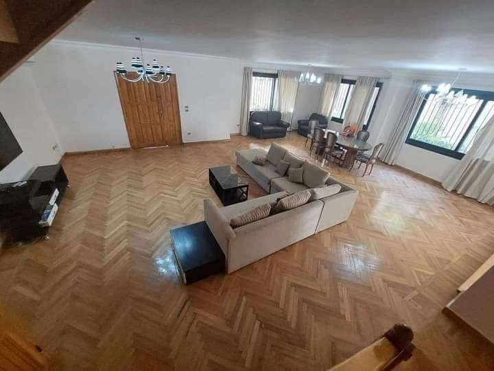 SUNNY GROUND FLOOR FOR RENT IN SARAYAT EL MAADI CAIRO EGYPT