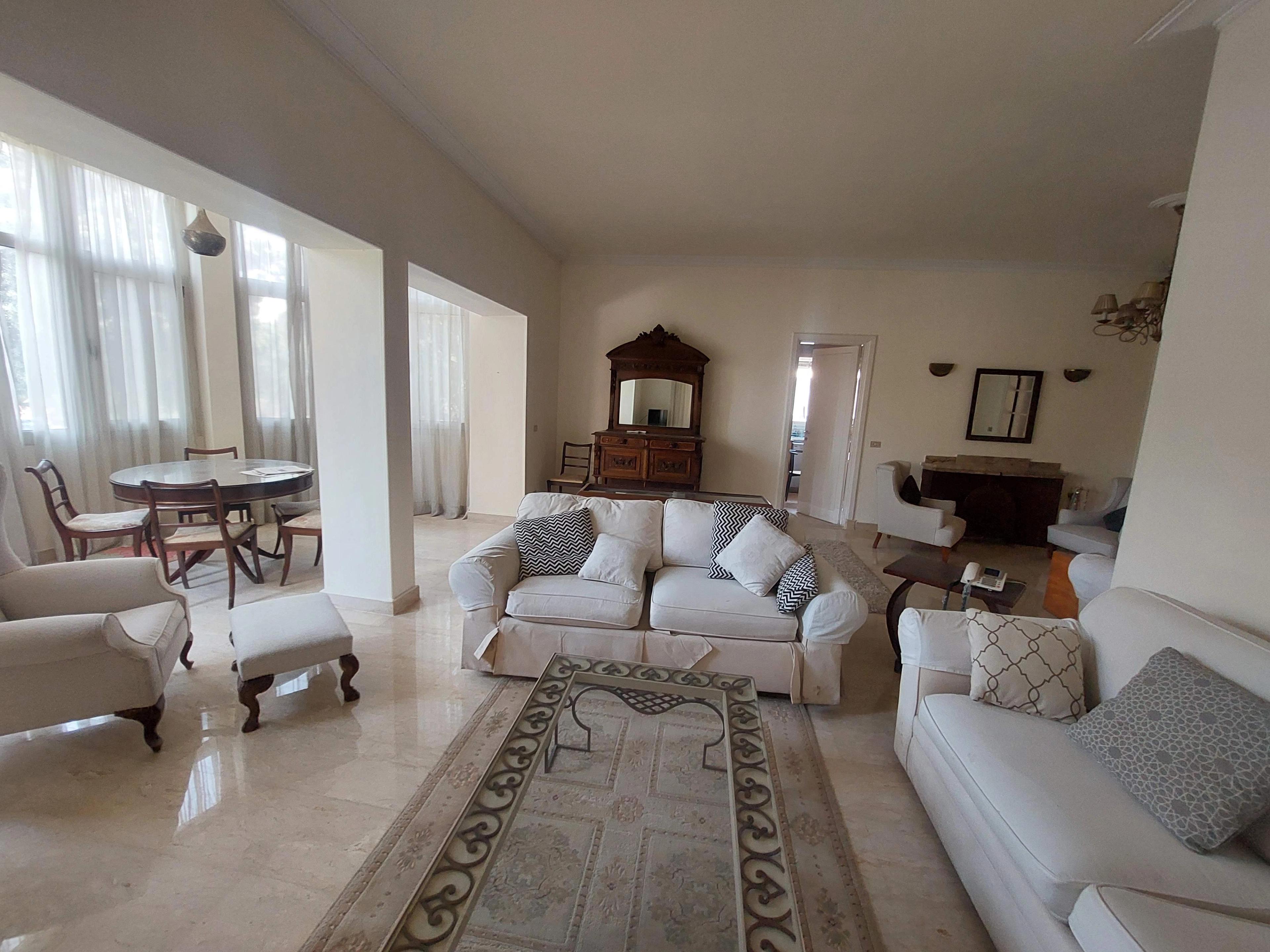 COZY FULLY FURNISHED APARTMENT FOR RENT IN MAADI SARAYAT CAIRO EGYPT
