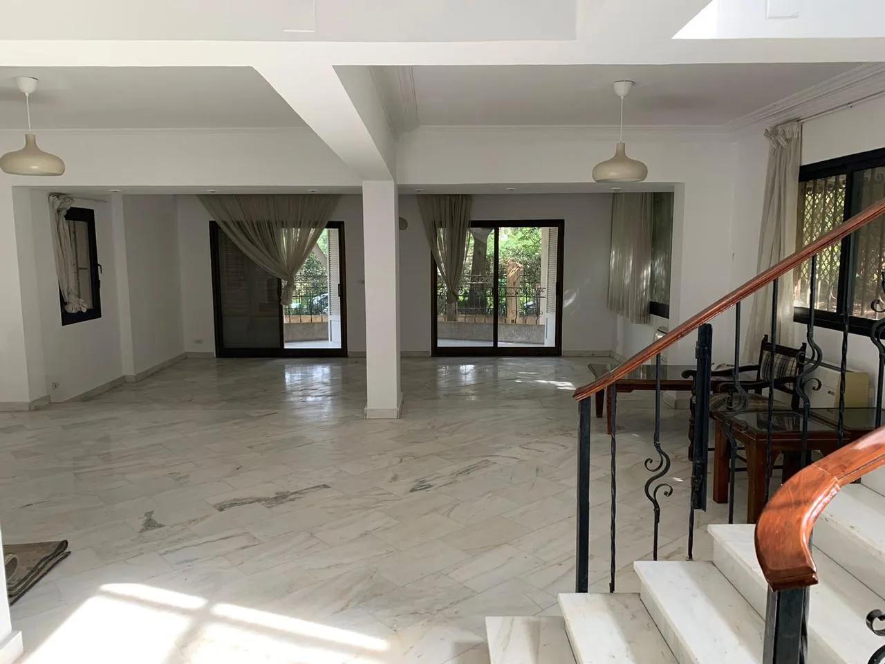 Furnished Ground Floor Duplex For Rent in Maadi Sarayat Cairo Egypt
