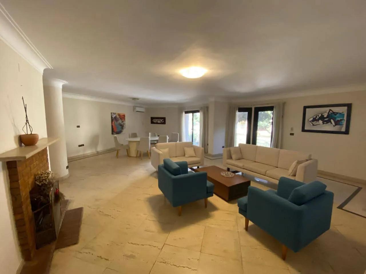 Modern Furnished Apartment with Shared Swimming Pool For Rent in Maadi Sarayat Cairo Egypt