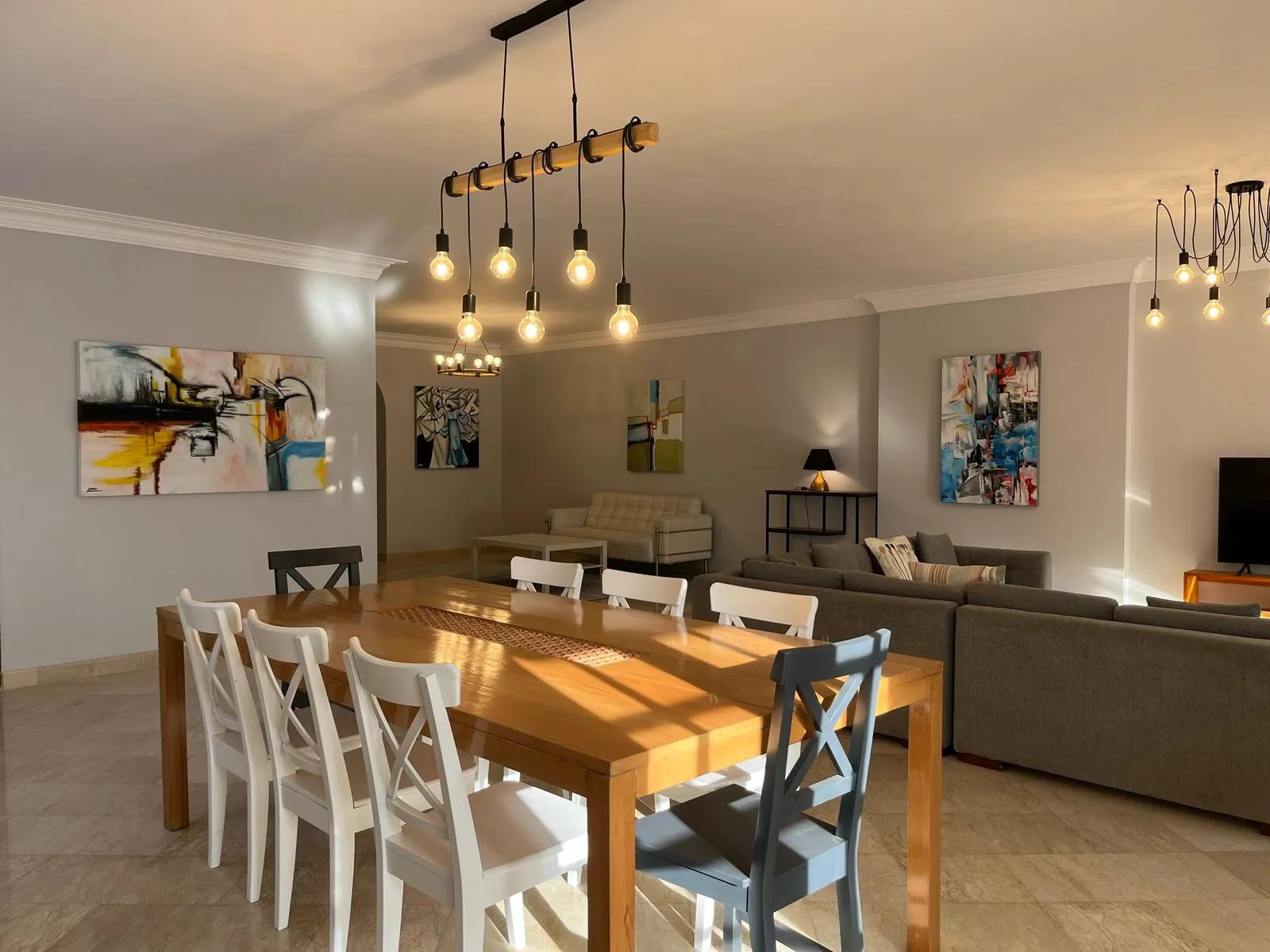 Modern Furnished Sunny Apartment For Rent in Sarayat Al Maadi Cairo Egypt