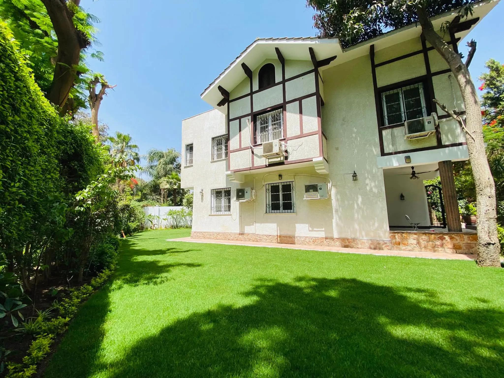 Spacious Bright Villa with large Garden For Rent in Maadi Sarayat Cairo Egypt