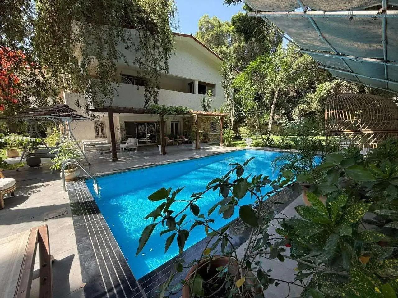 Excellent Villa With Nice Swimming Pool And Garden For Rent in Sarayat Al Maadi Cairo Egypt