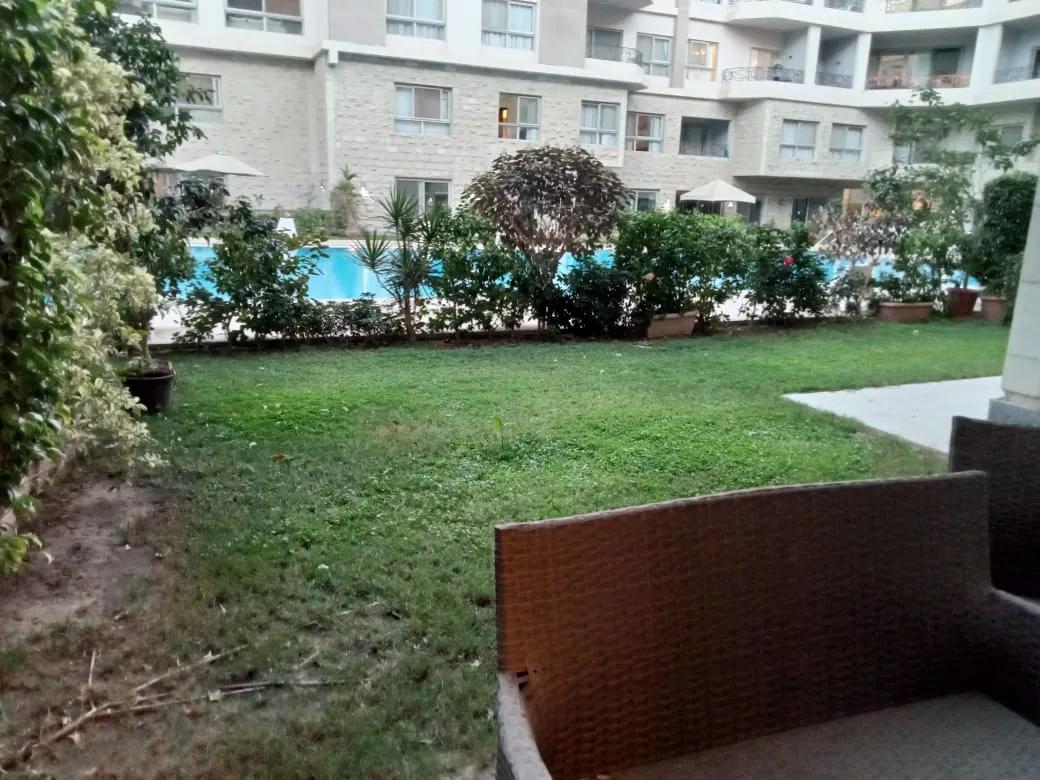 Furnished Ground Floor With Shared Swimming Pool For Rent in Compound Maadi Sarayat Cairo Egypt