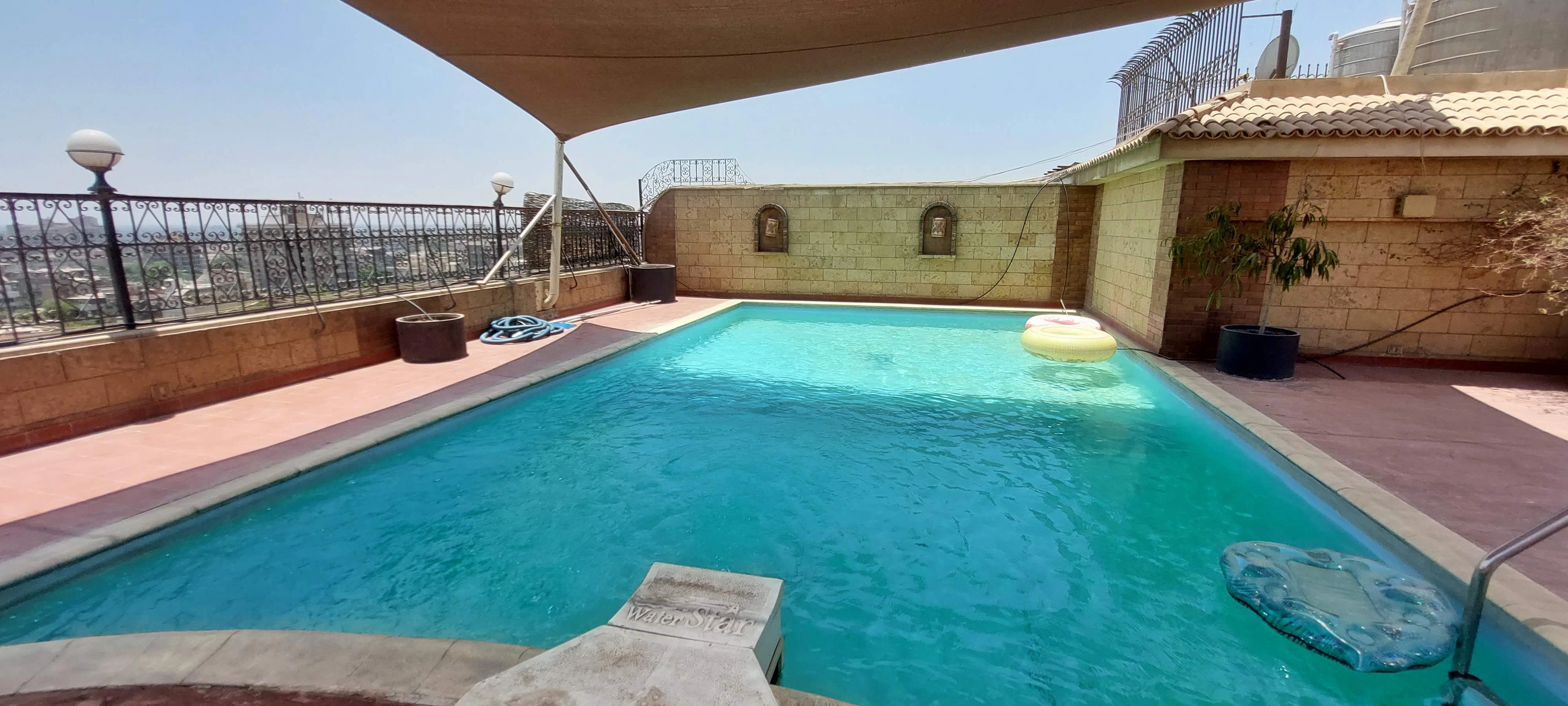 PENTHOUSE WITH SWIMMING POOL FOR RENT IN MAADI DEGLA CAIRO EGYPT