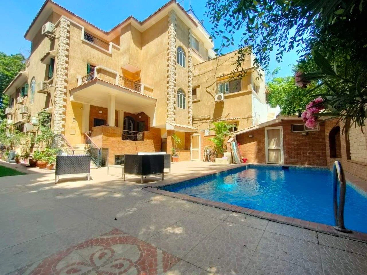 VILLA WITH SWIMMING POOL FOR RENT IN MAADI SARAYAT CAIRO EGYPT