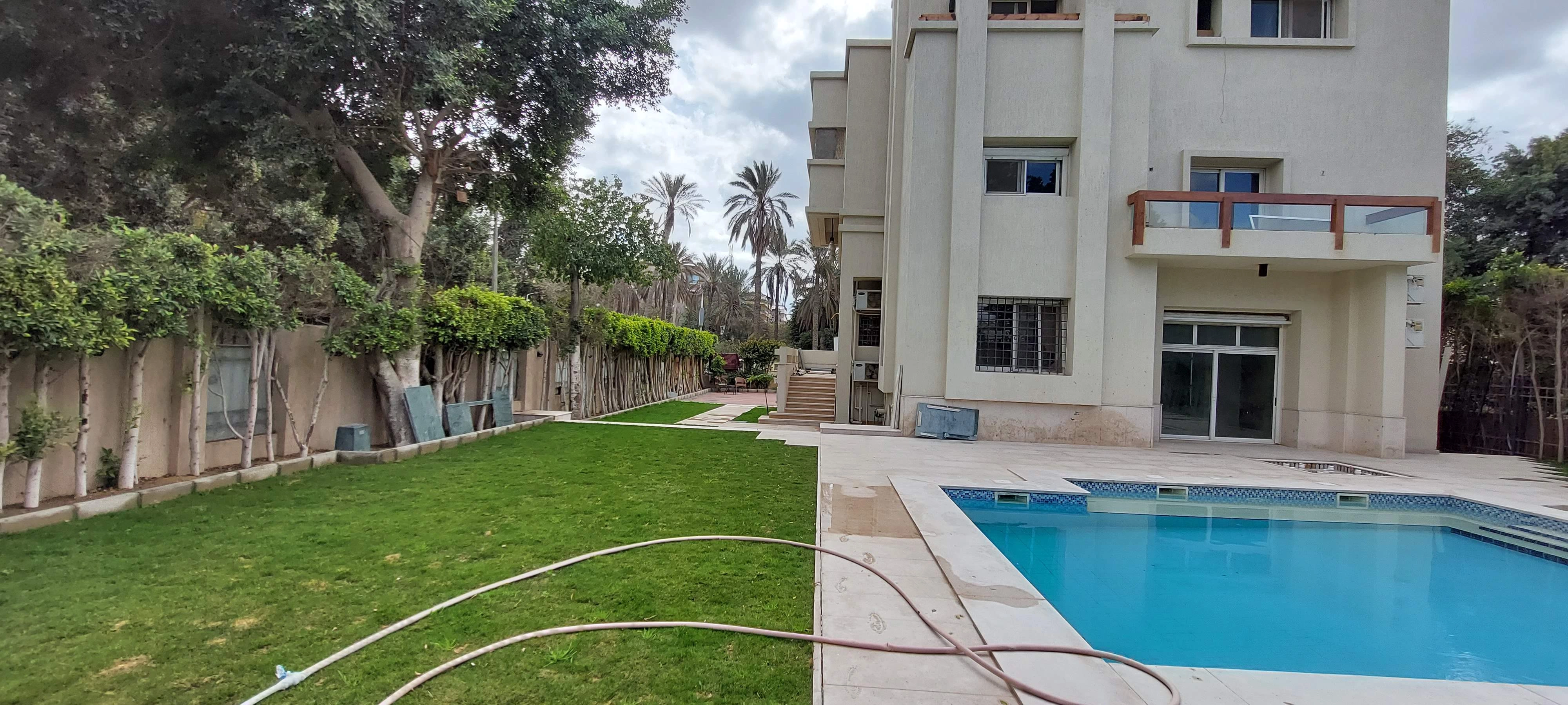 MODERN FINISHING VILLA WITH SWIMMING POOL FOR RENT IN MAADI DEGLA CAIRO EGYPT