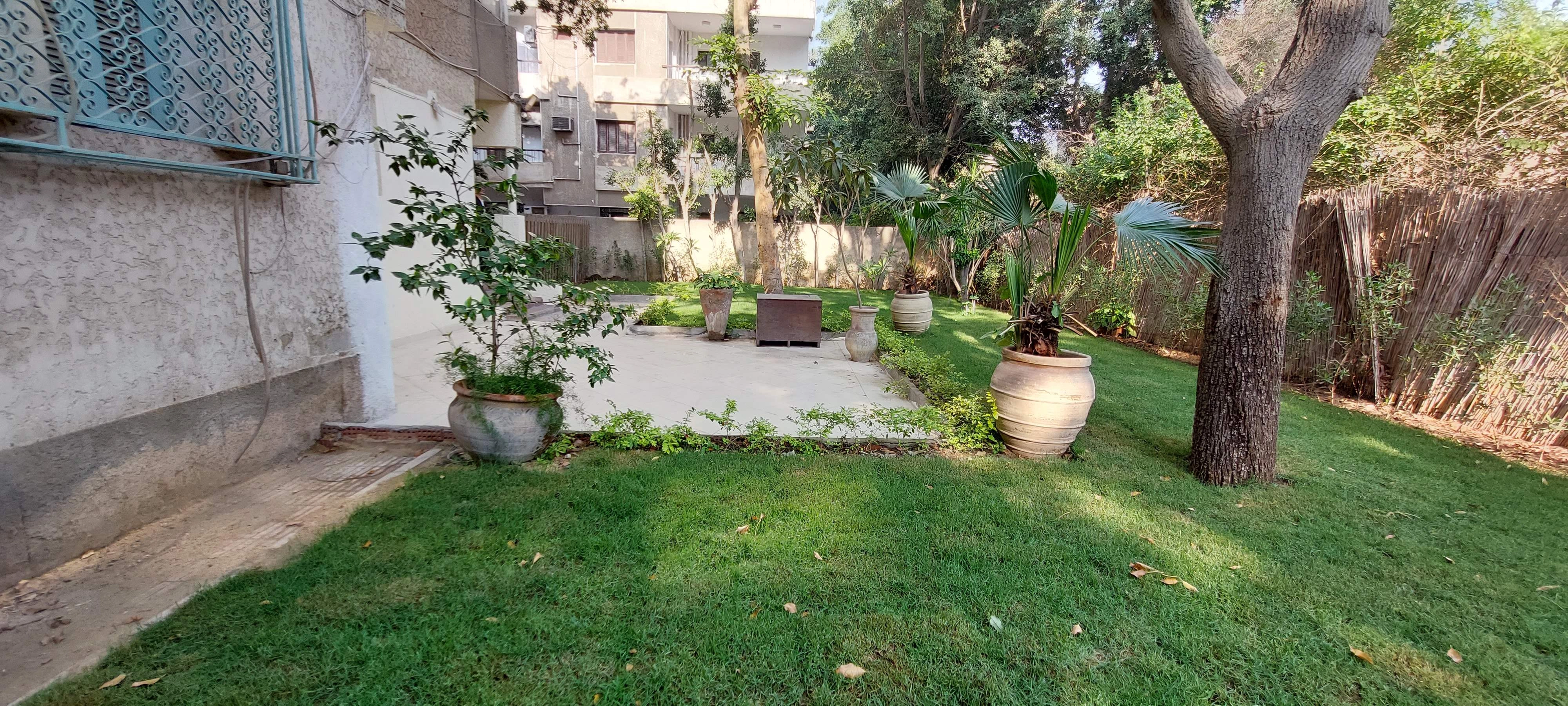 GROUND FLOOR WITH HUGE GARDEN FOR RENT IN MAADI SARAYAT CAIRO EGYPT