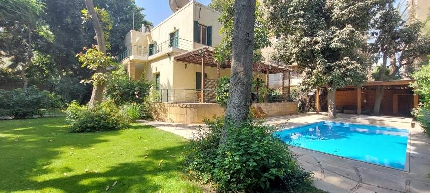  VILLA WITH SWIMMING POOL FOR RENT NEARE LYCEE FRENCH SCHOOL MAADI SARAYAT CAIRO EGYPT