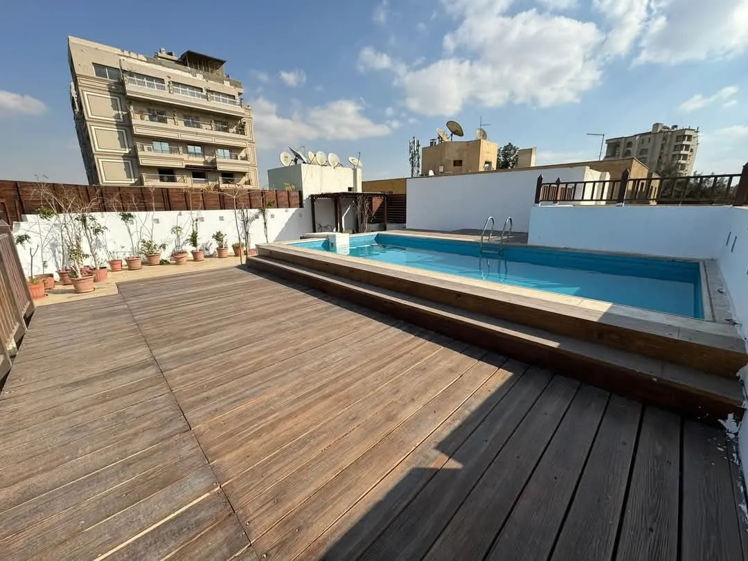 Furnished Rooftop With Swimming pool For Rent in Maadi Sarayat Cairo Egypt 