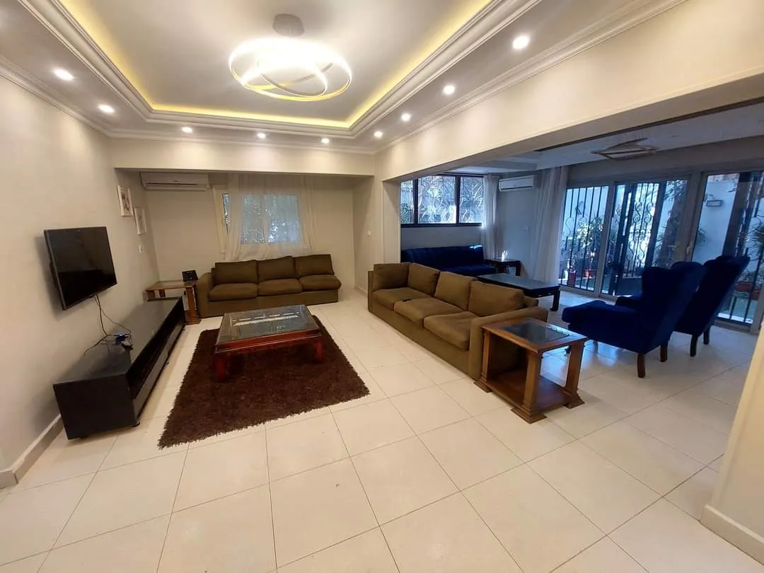 MODERN GROUND FLOOR FOR RENT IN MAADI SARAYAT CAIRO EGYPT