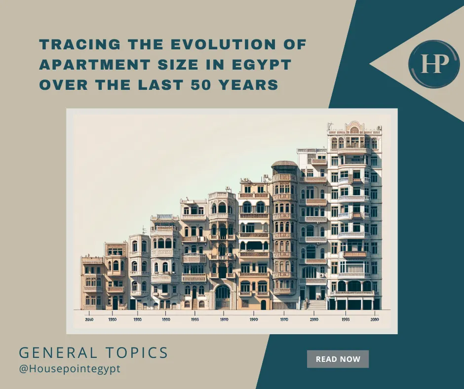 Apartment Size in Egypt Over the Last 50 Years