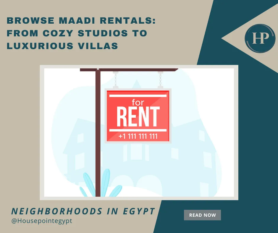 Browse Maadi Rentals: From Cozy Studios to Luxurious Villas